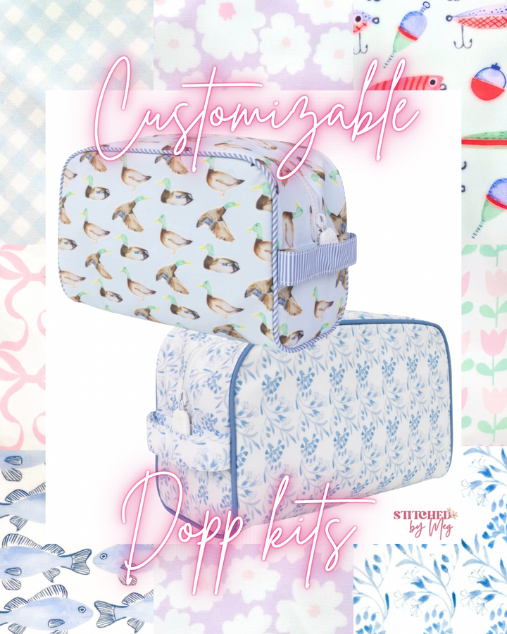 Personalizable Coated Dopp Kit
