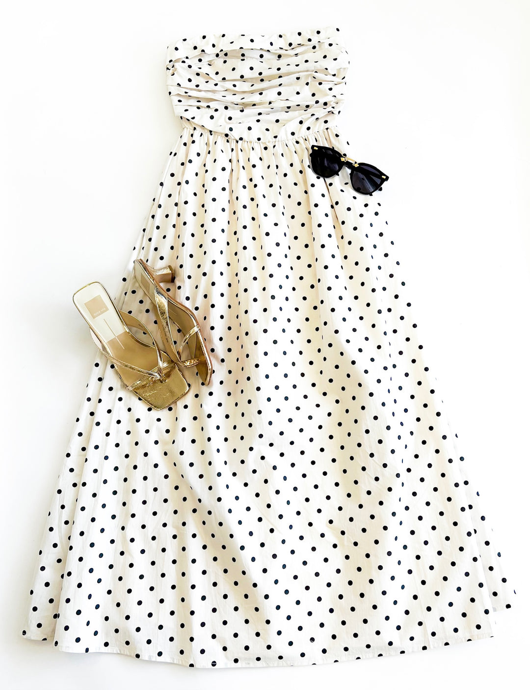 Black Polka Dot Savor Maxi Dress