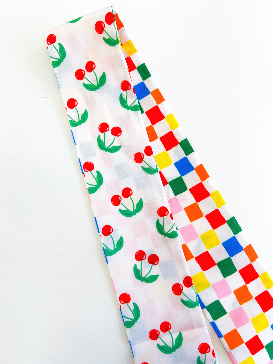 Cherry Checker Twilly