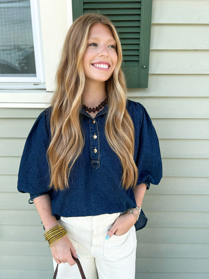 Denim Daze Top