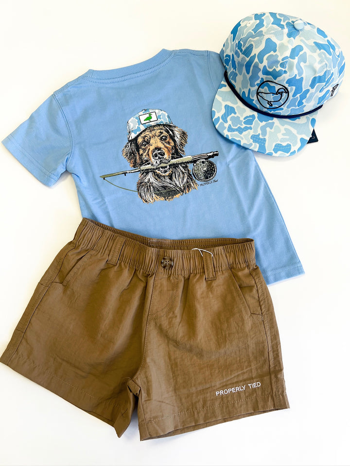 Fishing Buddy Boys SS Light Blue Tee