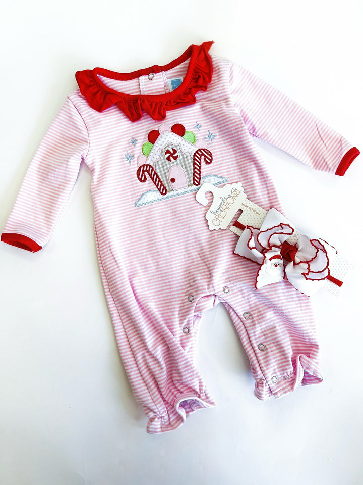 Gingerbread House Romper