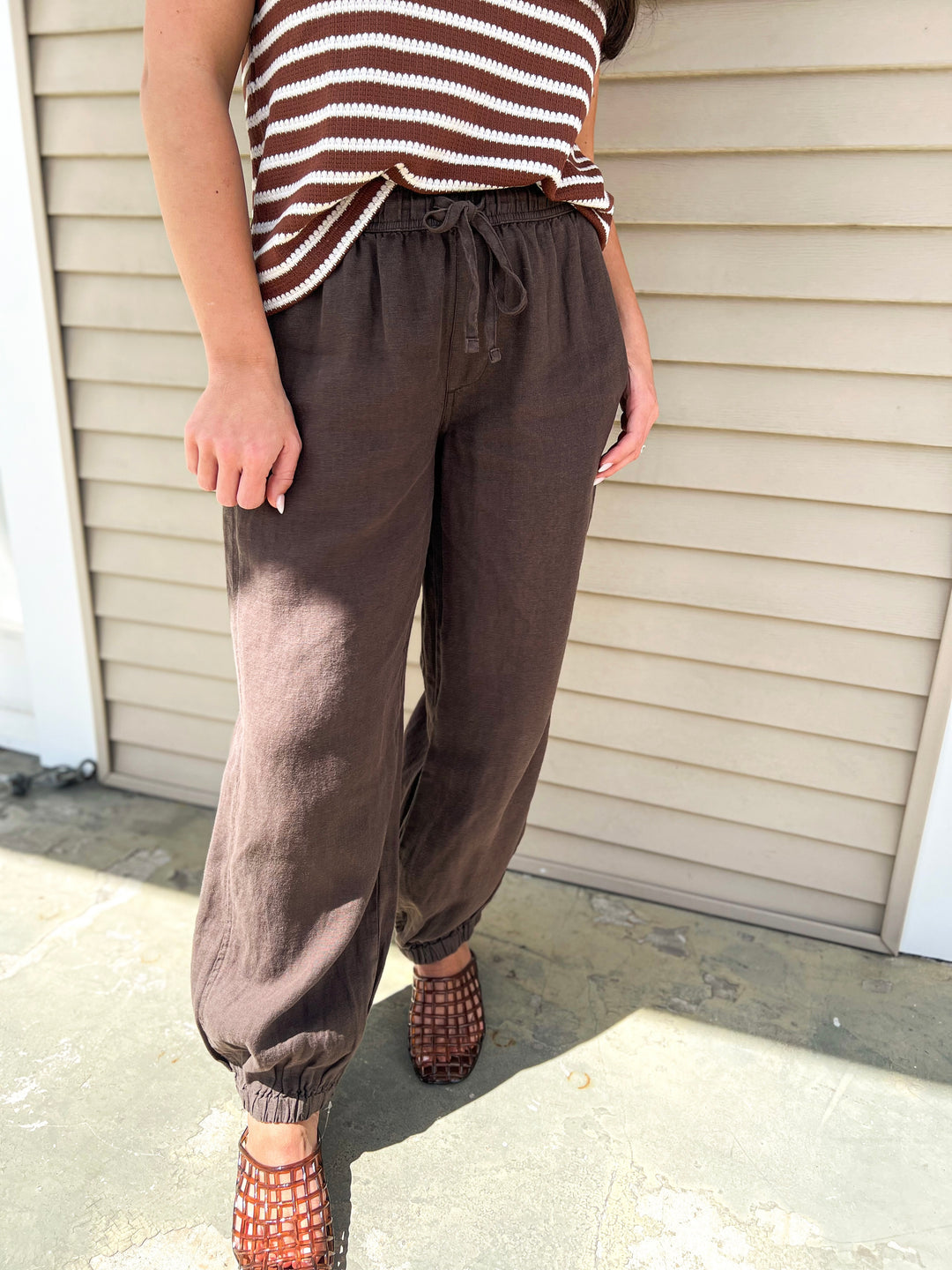 Rich Soil Melody Linen Balloon Pants
