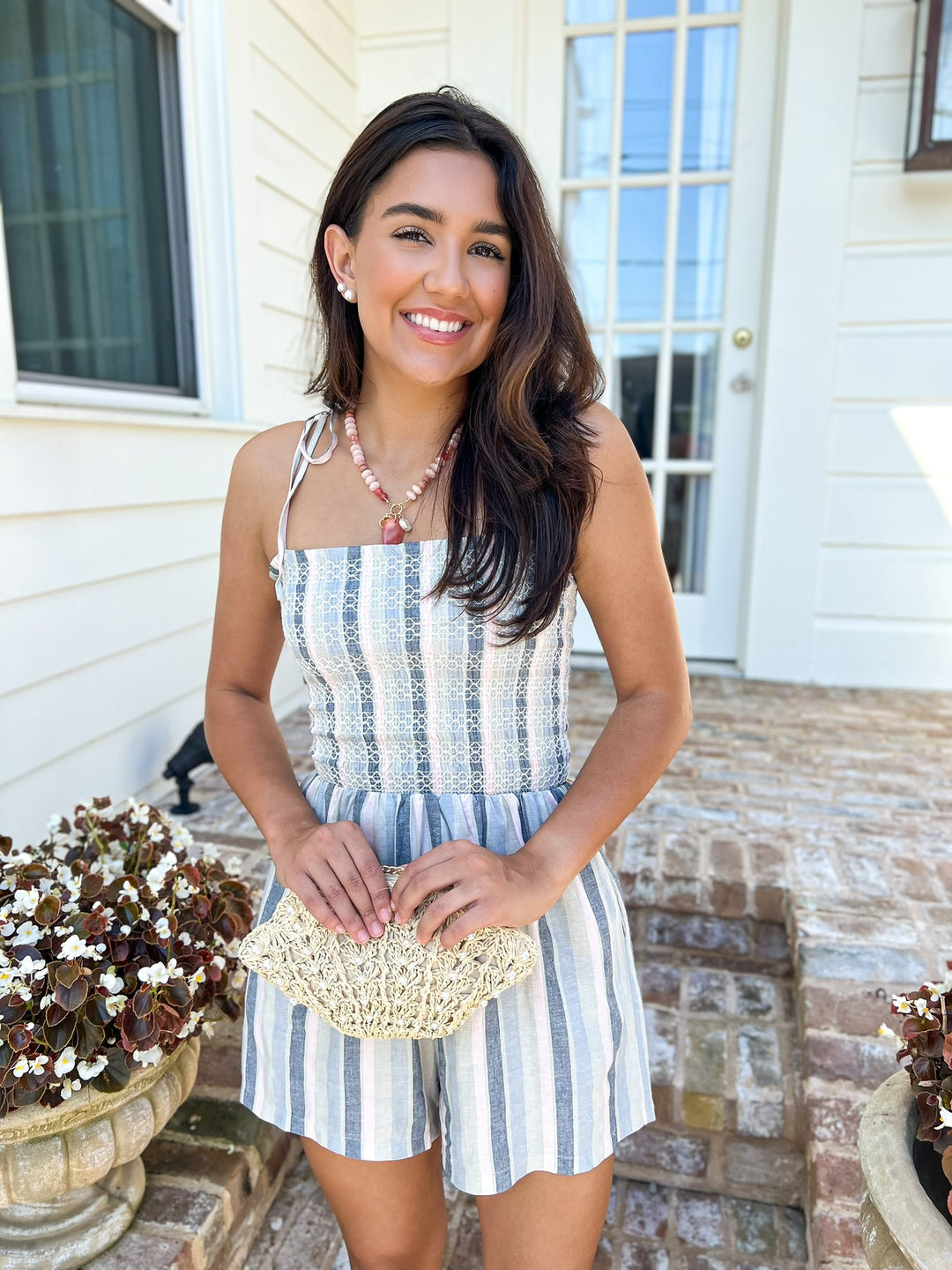 Sweetgrass Stripe Romper