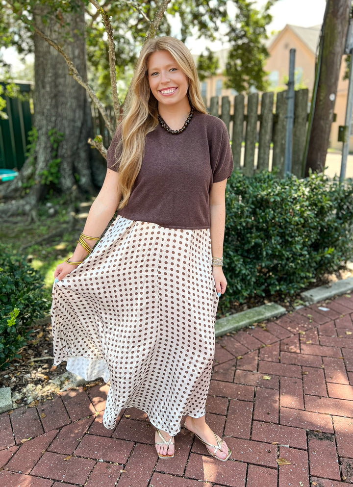 Chocolate Mallorie Knit Top