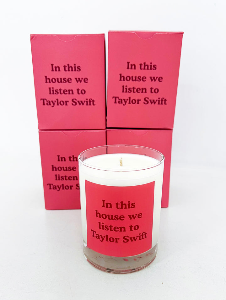 In this House Candle Rocks Glass
