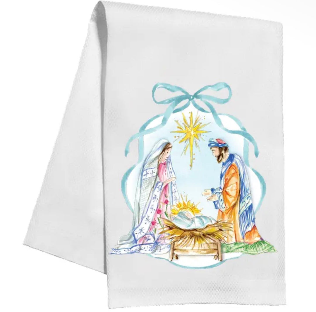 Holy Family w/ Blue Bow Kitchen Towel