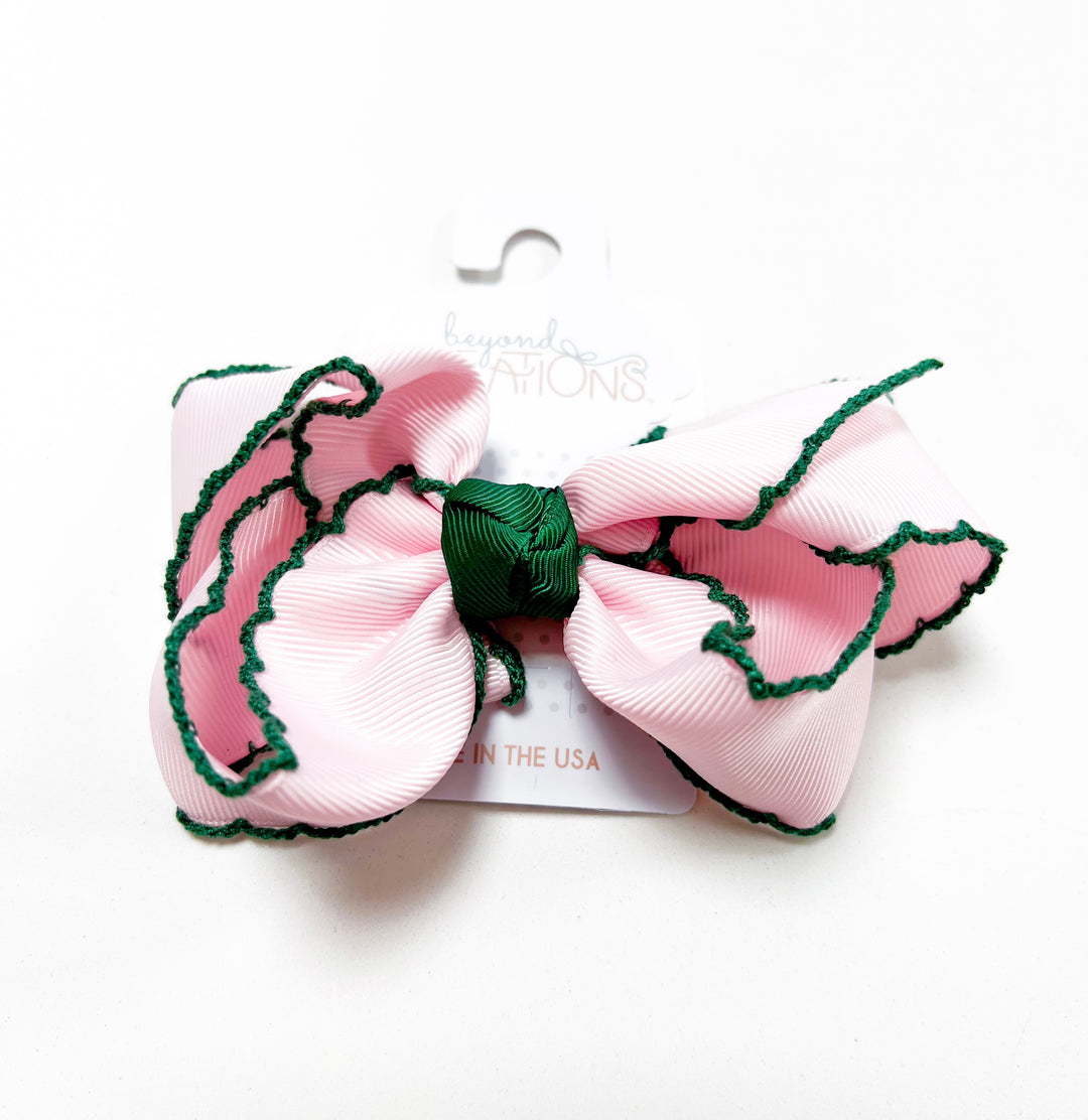 Crochet Edge Bows LRG