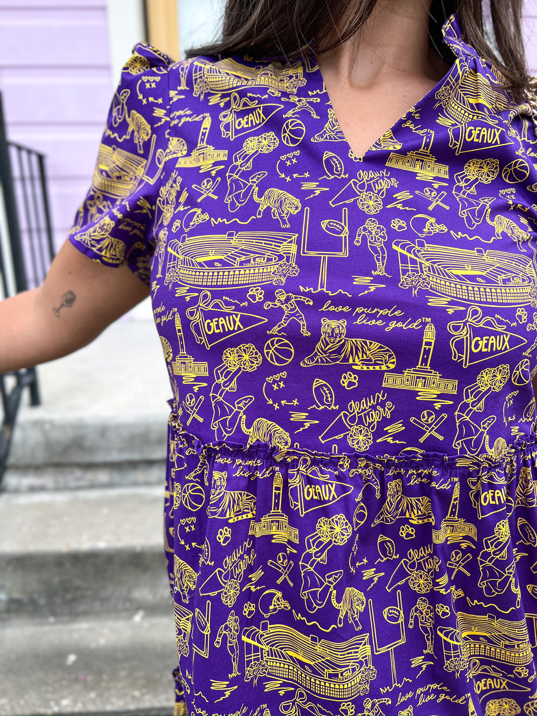 LSU Team Toile Ivy Mini Dress