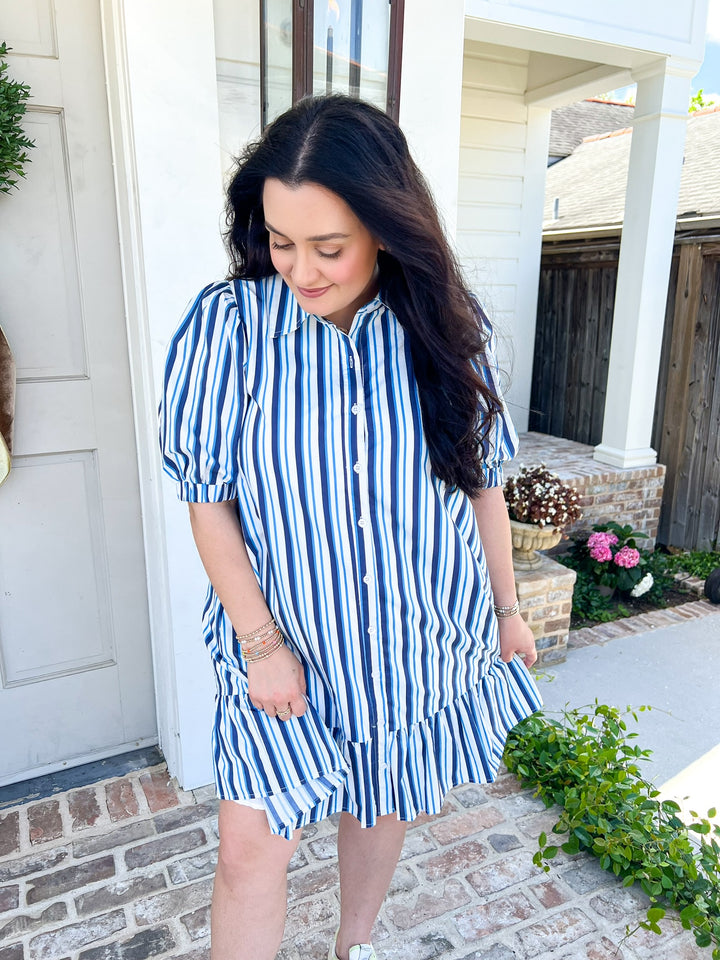 Levy Norra Stripe Shift Dress