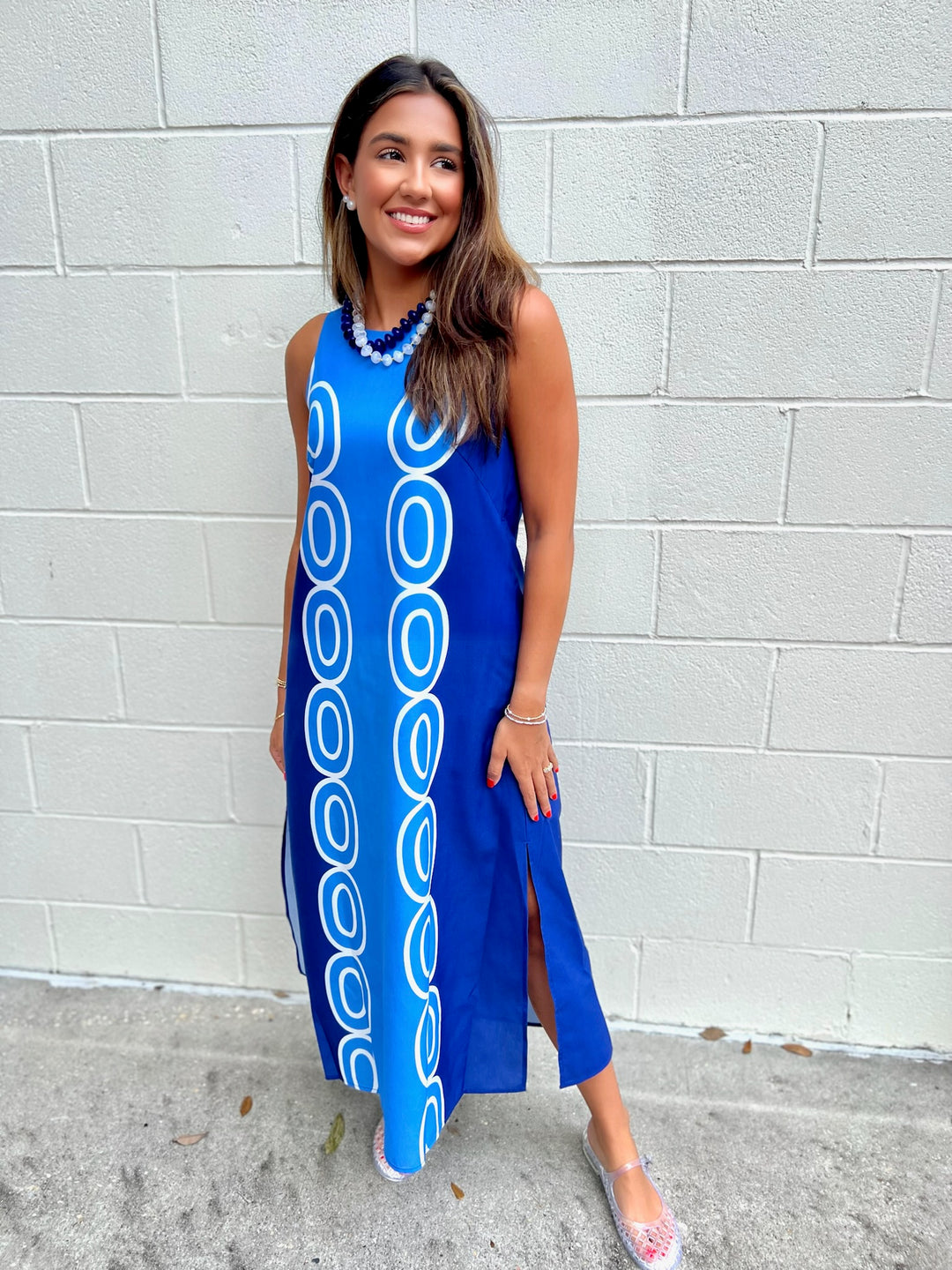 Navy Colunm Fifty Dress