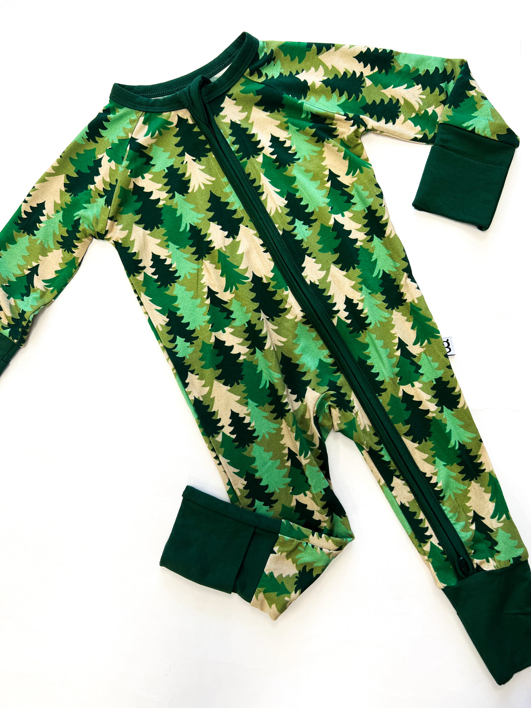 Evergreen Camo Zip Pajamas