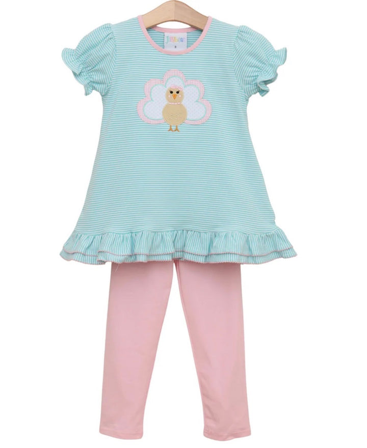 Give Thanks Ruffle Pants Set