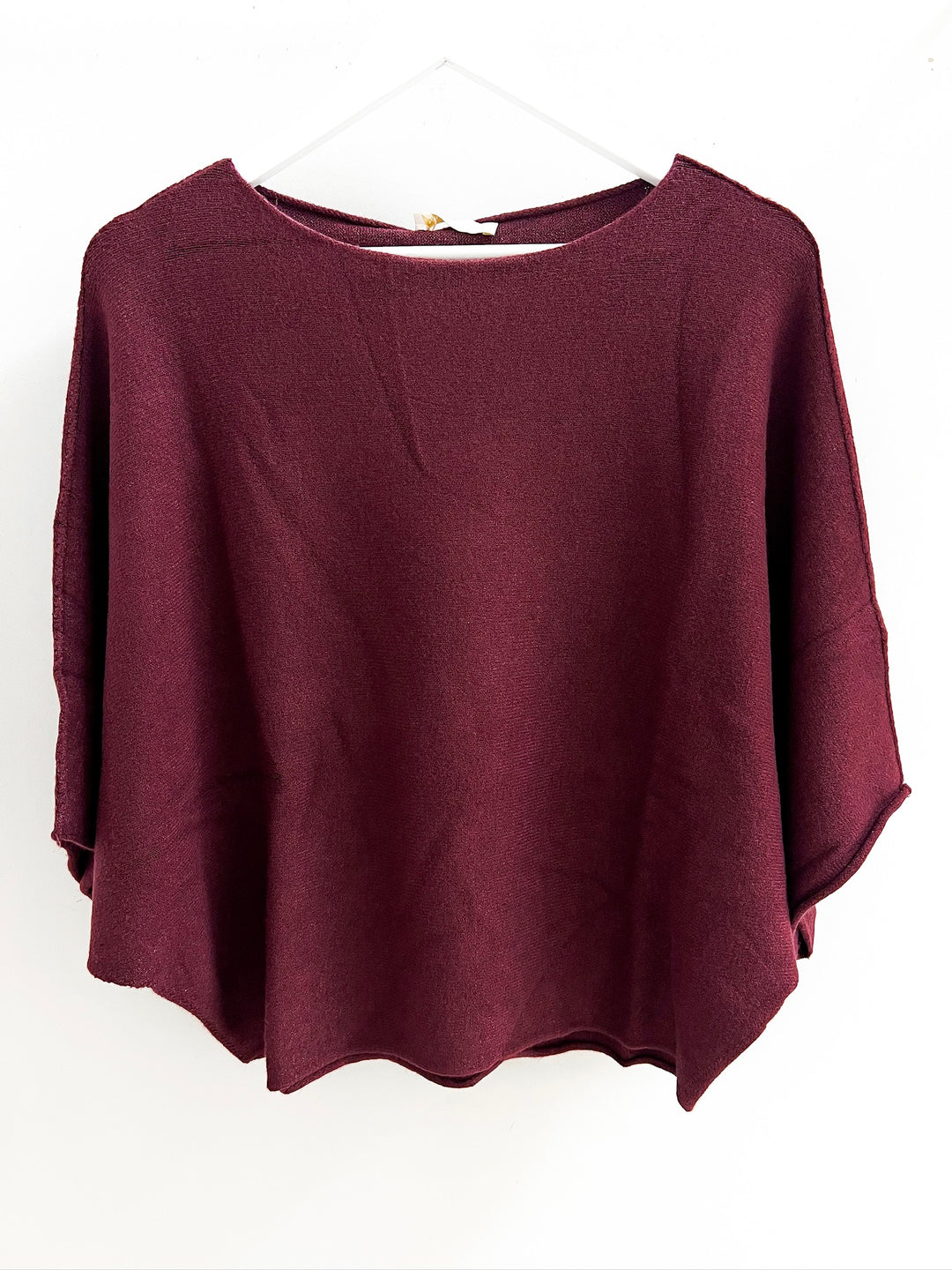 Wine Sally Knit Sweater