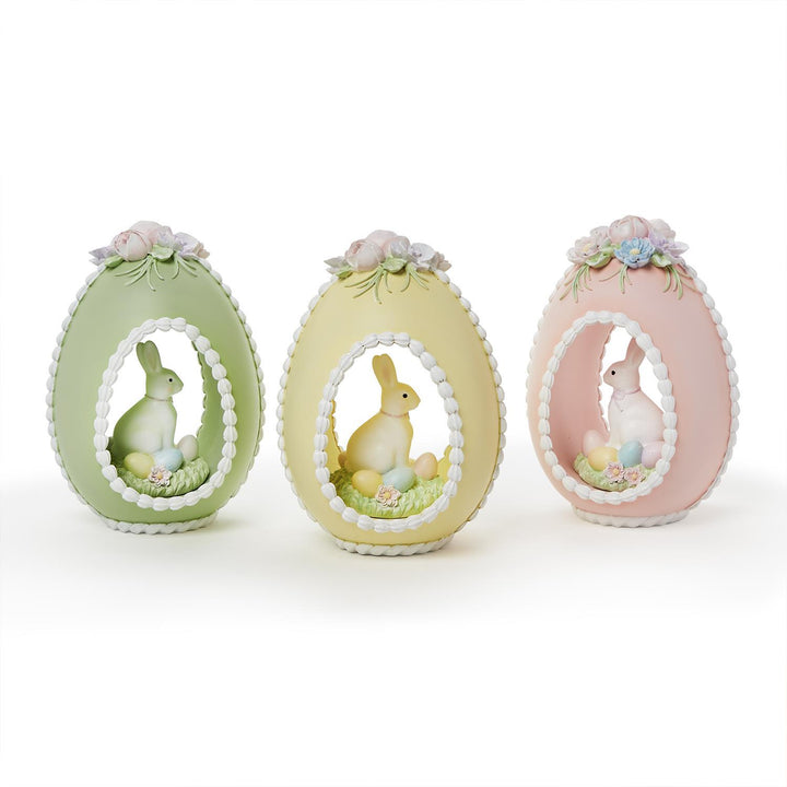 Easter Sugar Egg w/ Bunny Painted Decor