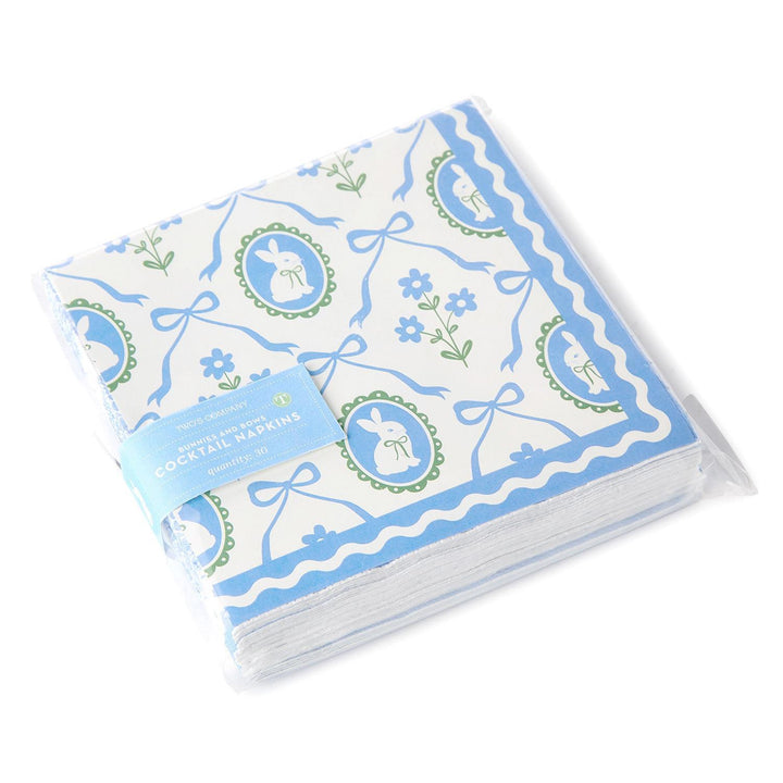 Bunnies & Bows Cocktail Napkins