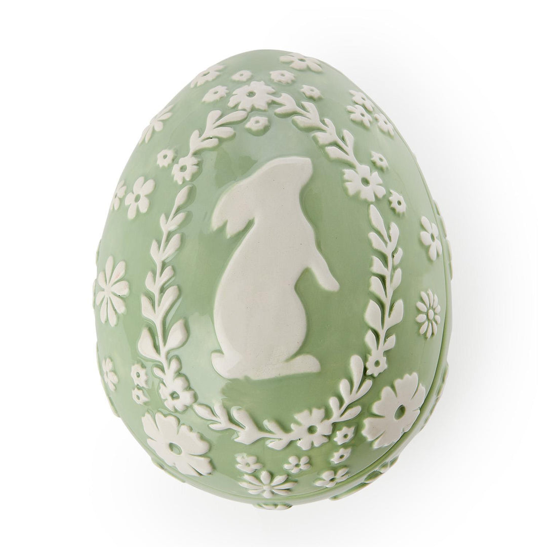 Easter Whimsy Egg Shaped Dish