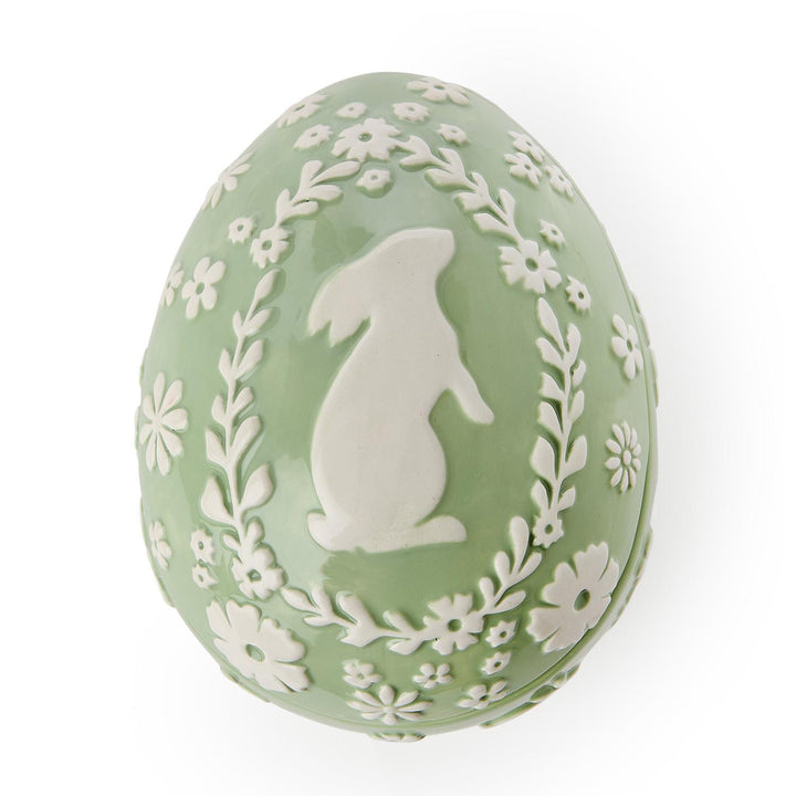Easter Whimsy Egg Shaped Dish