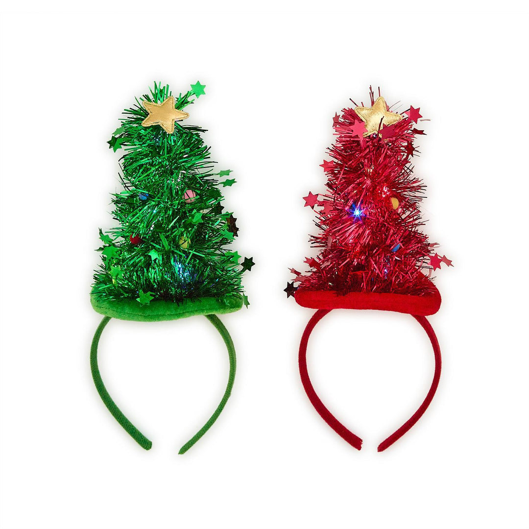 Tinsel Tree Light Up Headband