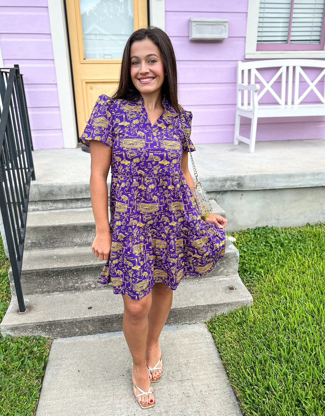 LSU Team Toile Ivy Mini Dress