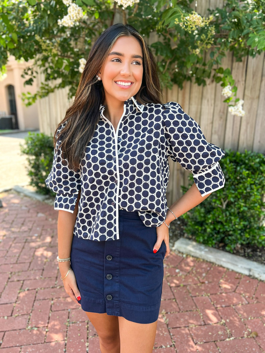Marine Dot Pippa Top
