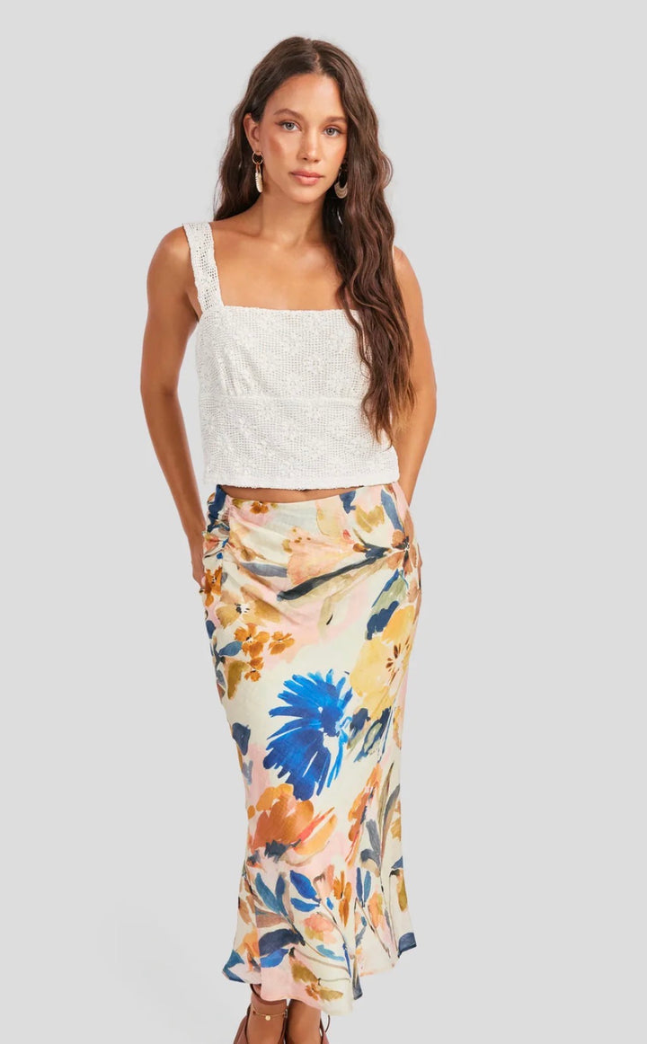 Multi Mangrove Midi Skirt