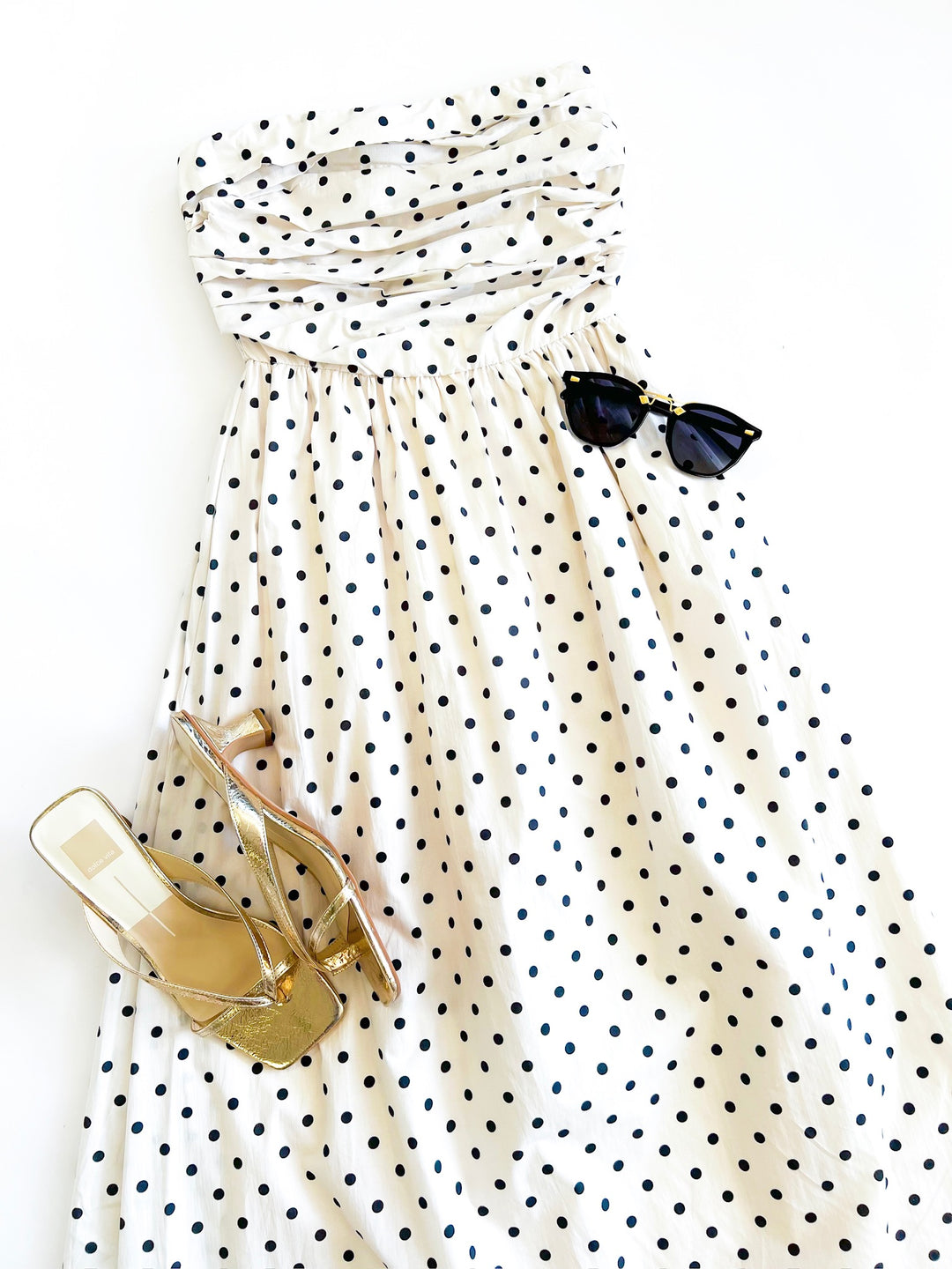 Black Polka Dot Savor Maxi Dress