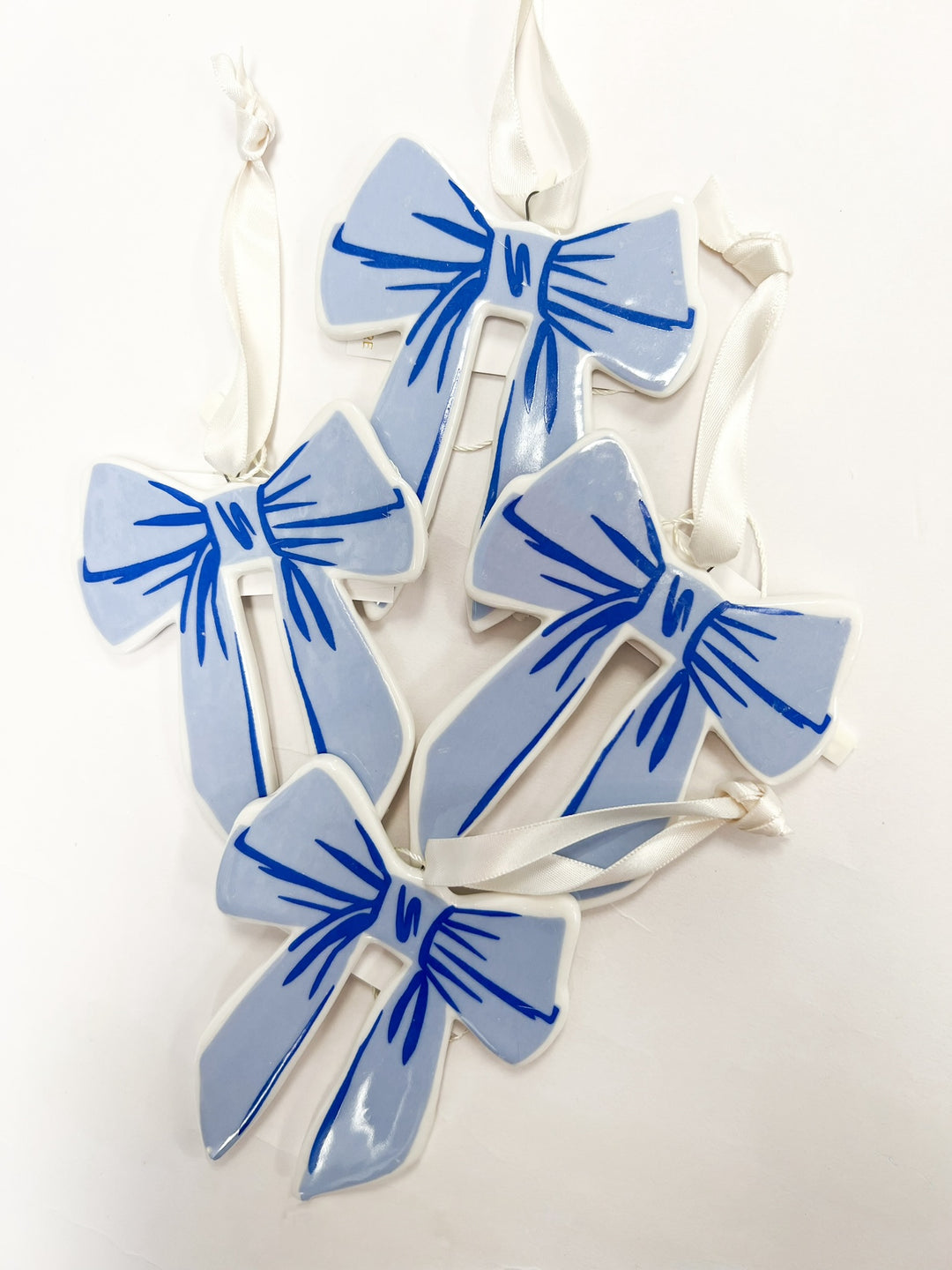 Blue Bow Ornament