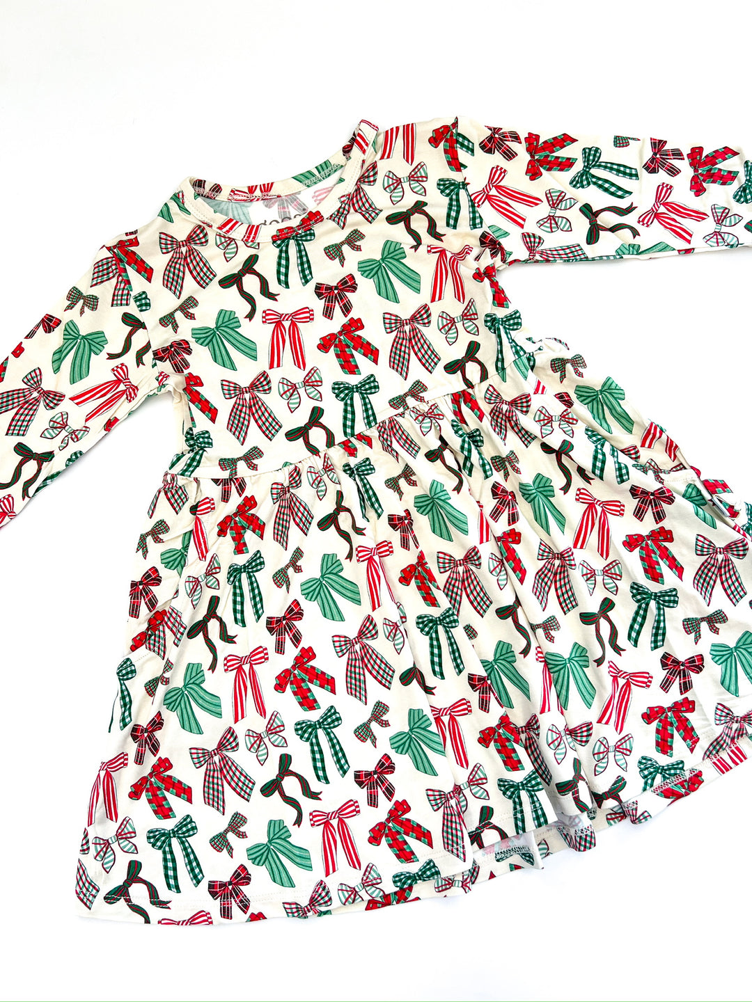 Holiday Bow Toddler Dress