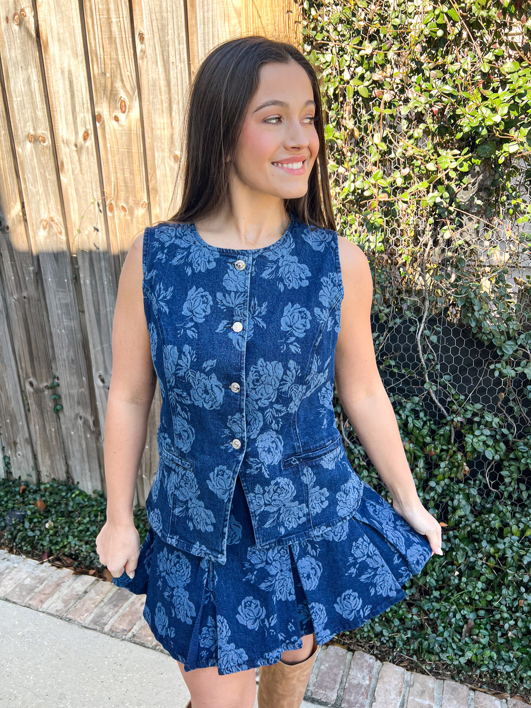 Rose Frost Welsey Top