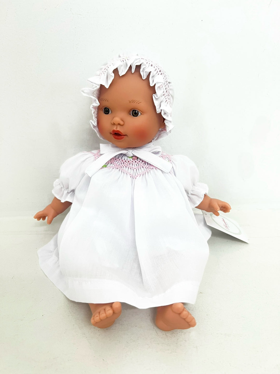 Baby Doll Bishop Rose Dress & Bonnet