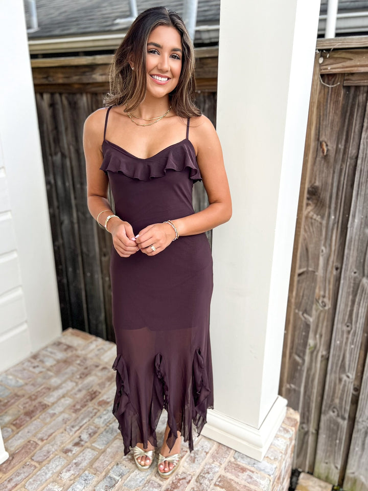 Chocolate Mariane Dress