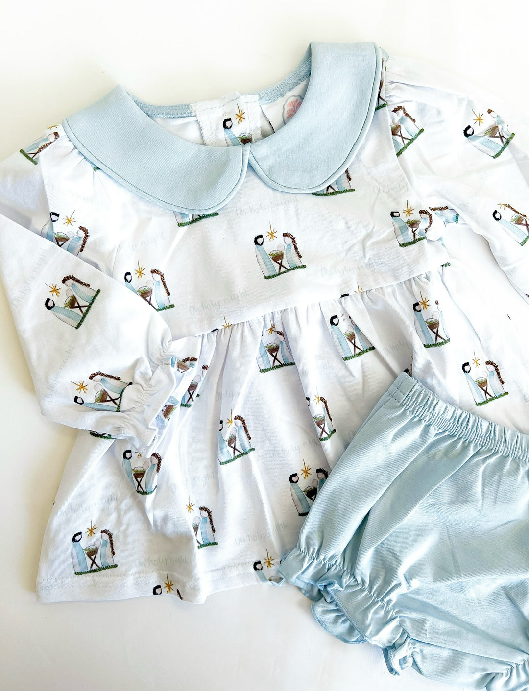 Oh Holy Night Girls Collins Bloomer Set