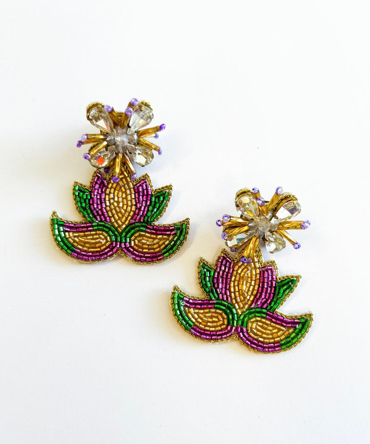 Mardi Gras Mask Earrings