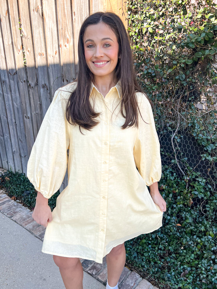 Butter Linen Lively Dress