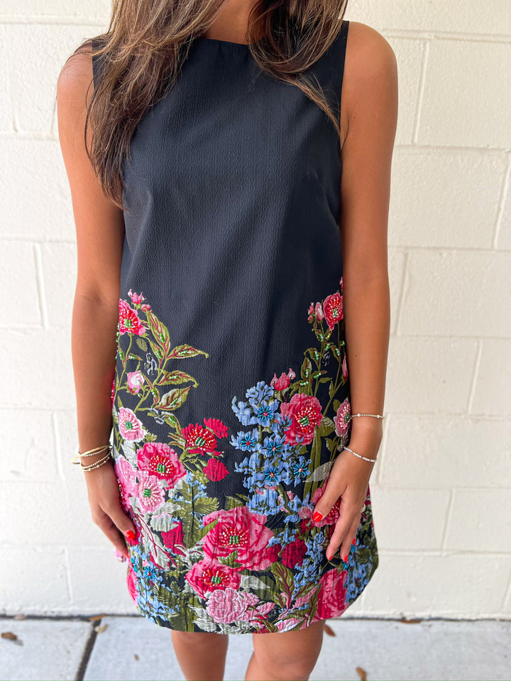Noir Blooms Dress