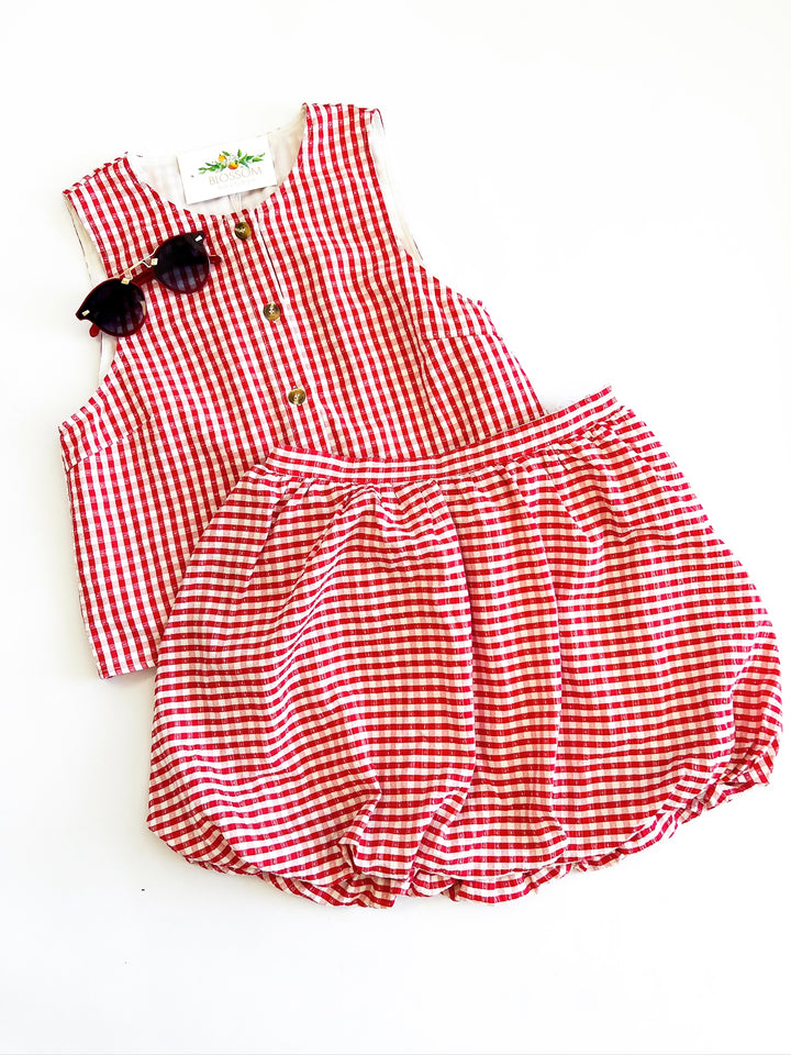 Red Gingham Southern Charm Set