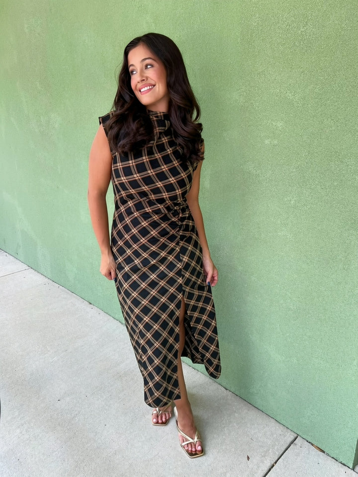 Autumn Goldie Plaid Edit Dress