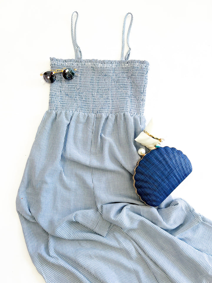 Blue Garden Sun Socked Jumpsuit