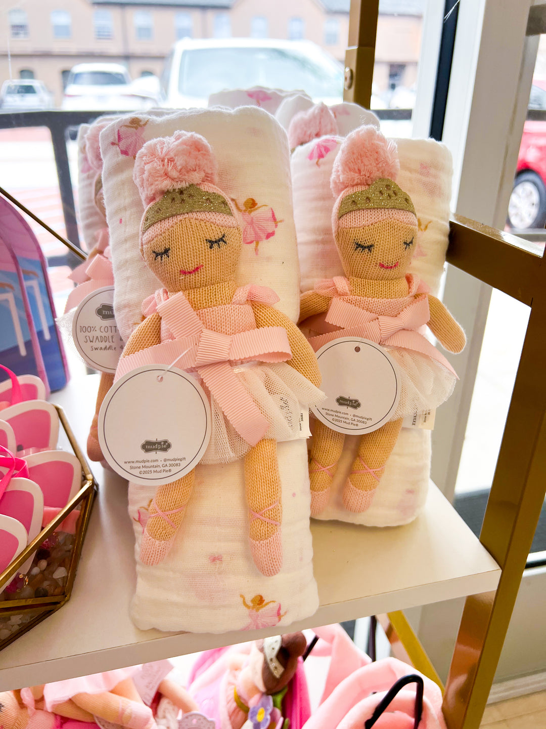 Ballerina Swaddle and Rattle