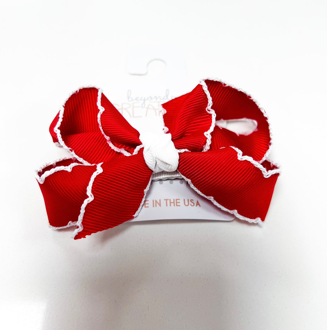 Crochet Edge Bows Medium