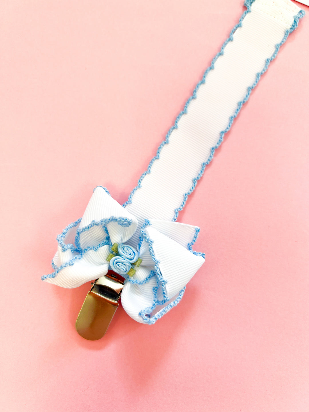 Embellished Flower Crochet Edge Binker