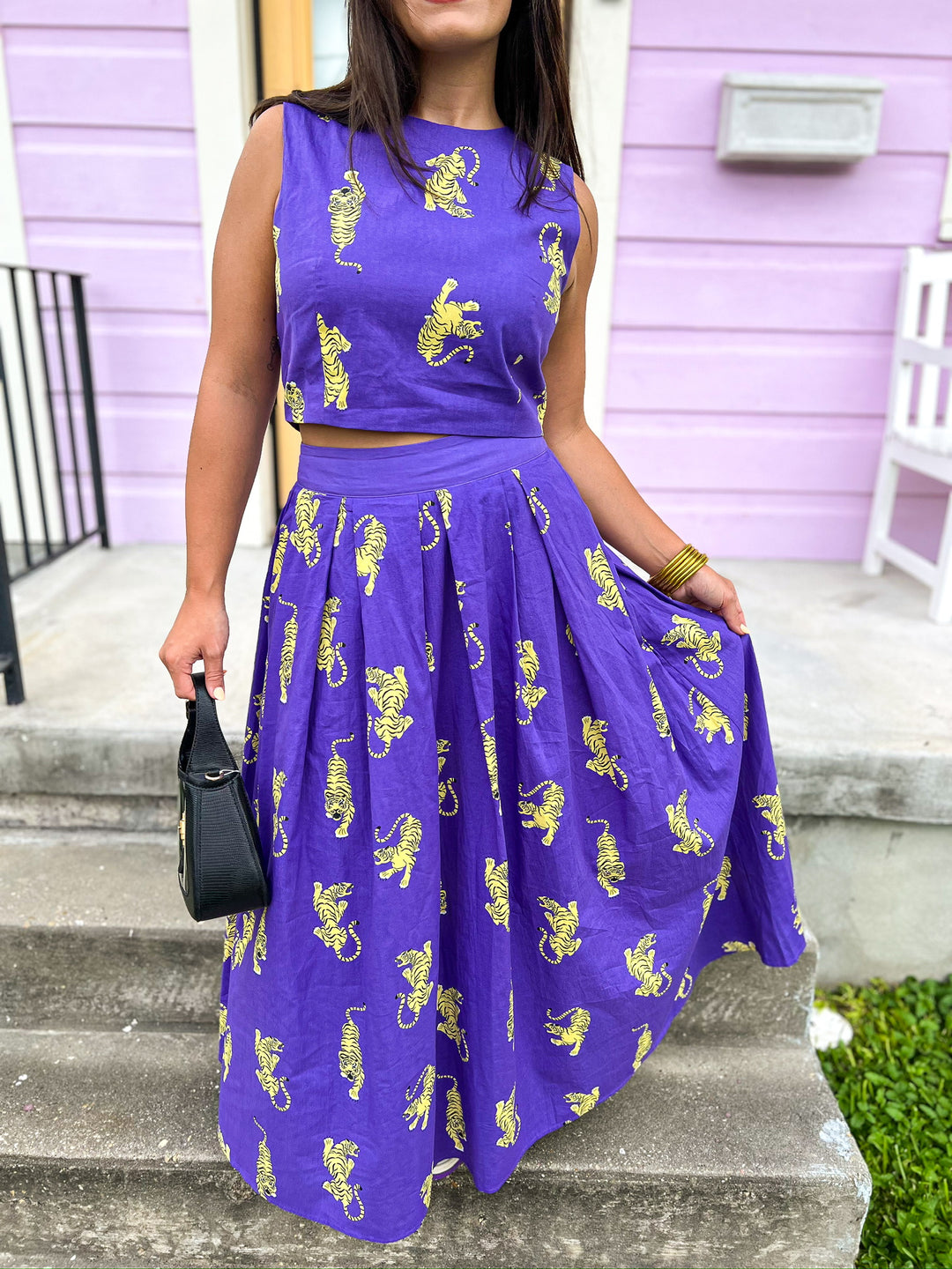 Violet Prowl Skirt Set