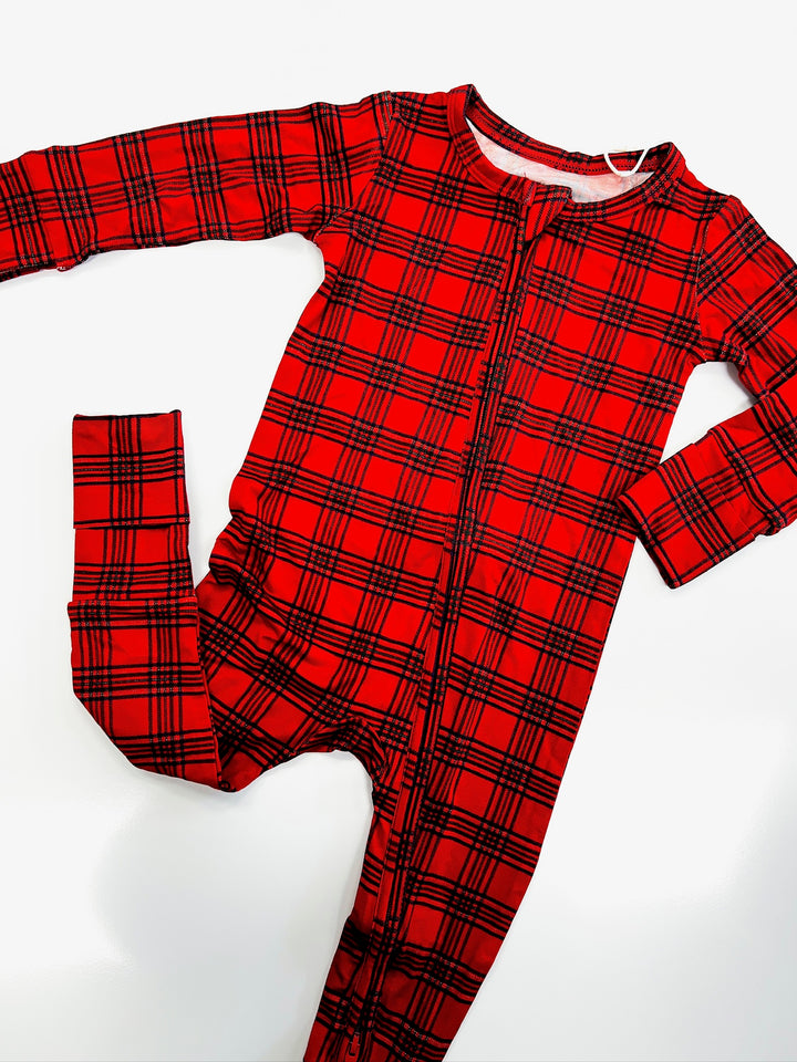 Christmas Plaid Converter Onesie