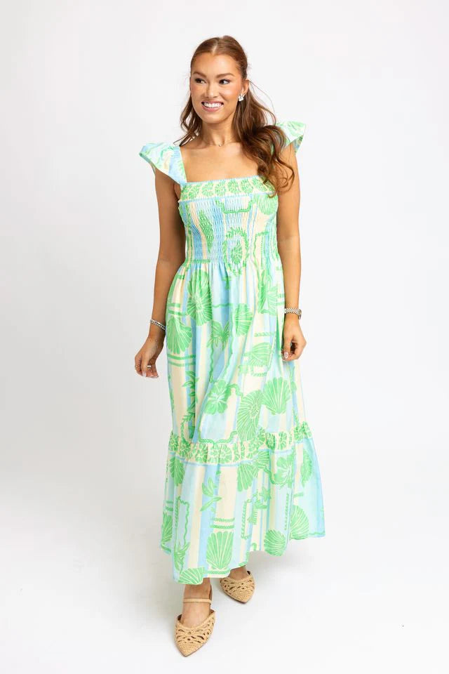 Sea Shell Pop Maxi Dress