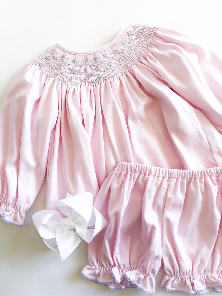 Pink Ellie Bishop Bloomer Set