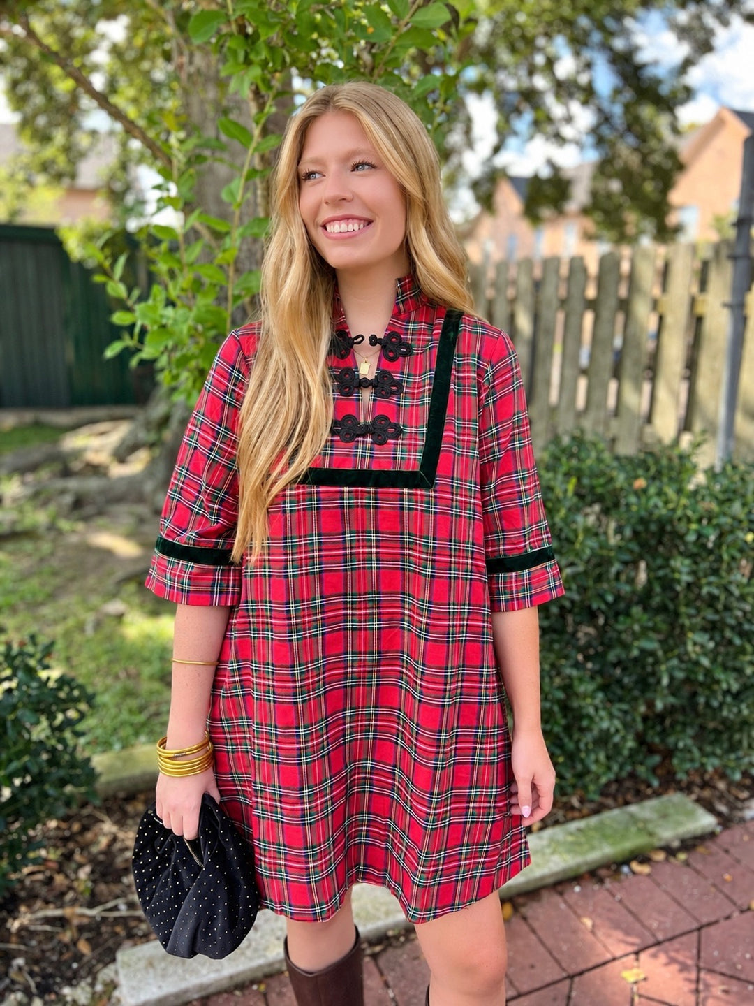 March into Merry Red Mini Dress