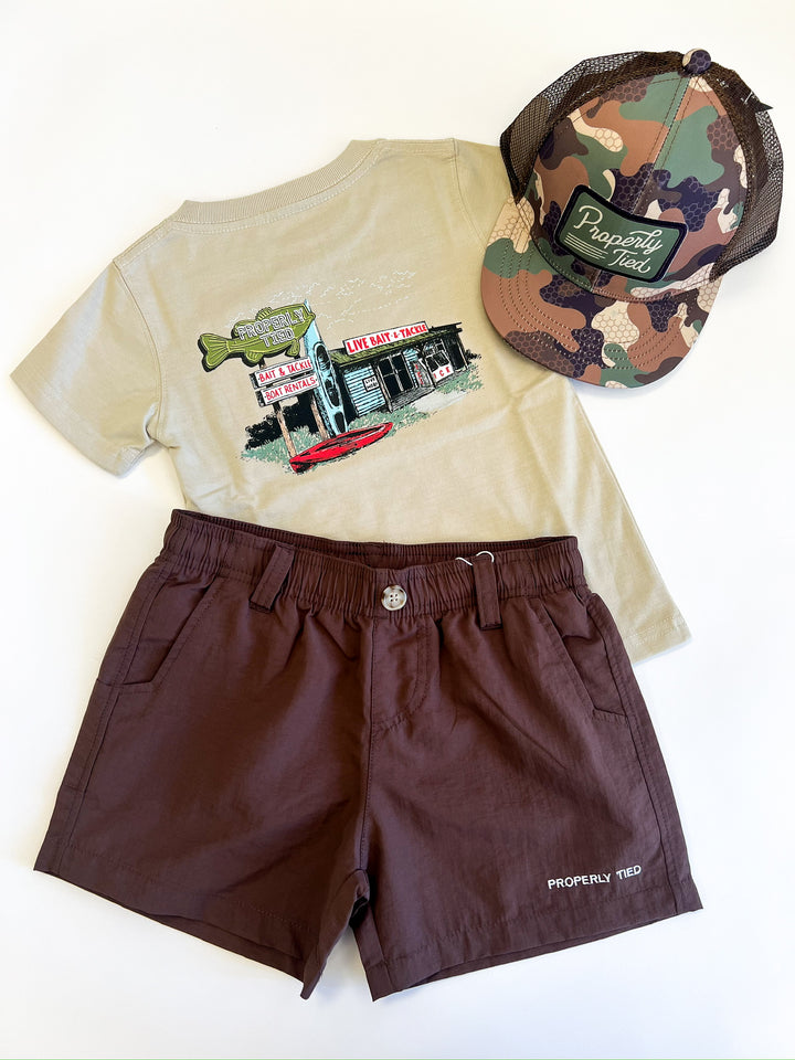 Bait Shop SS Linen Boys Tee