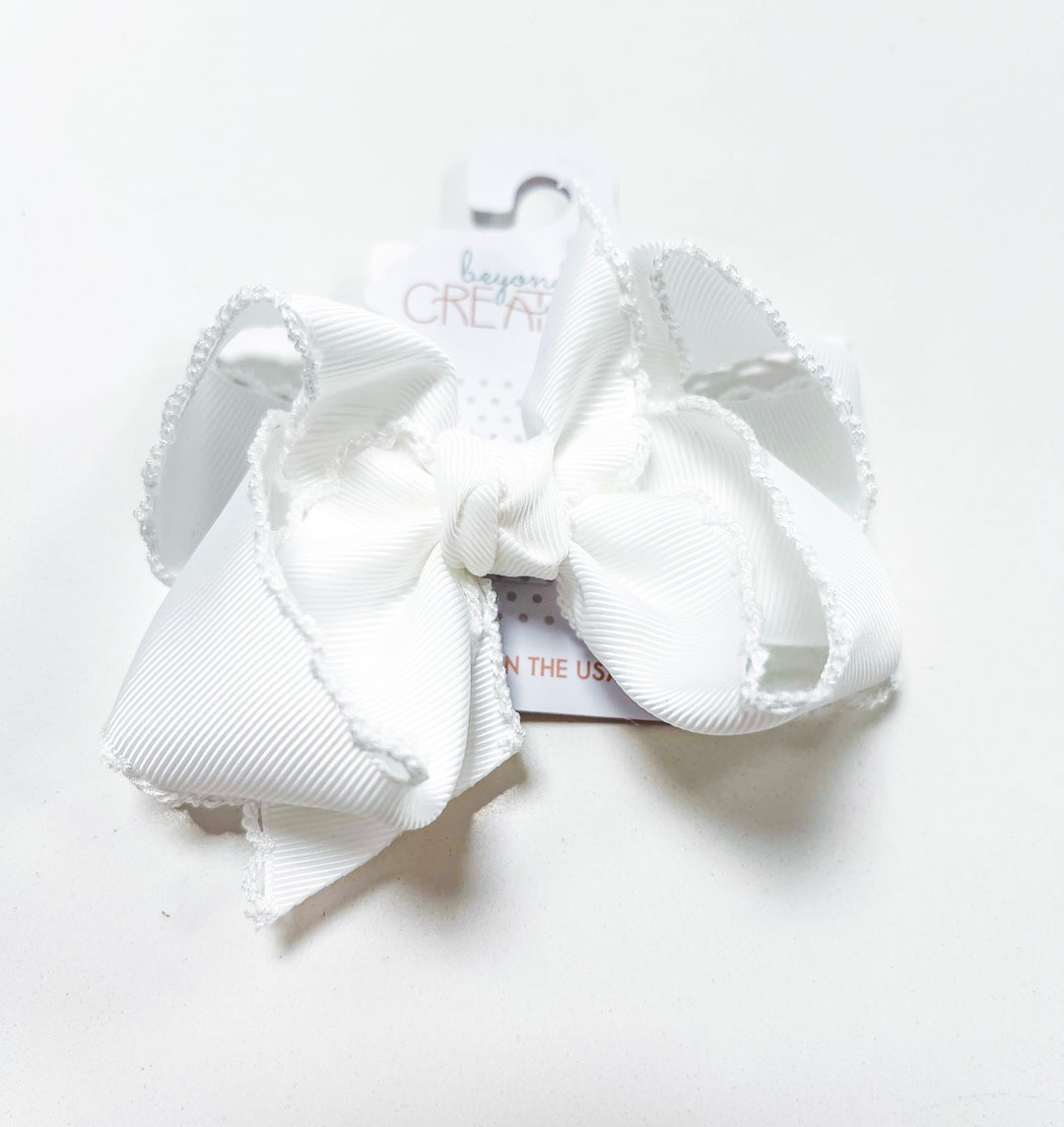 Crochet Edge Bows LRG