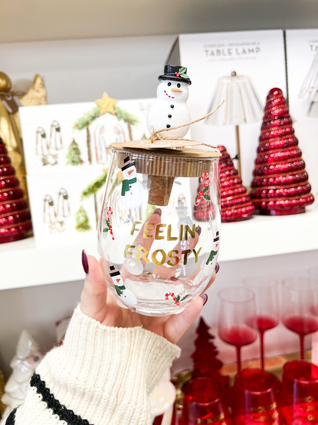 Frosty Light Up Stopper Glass